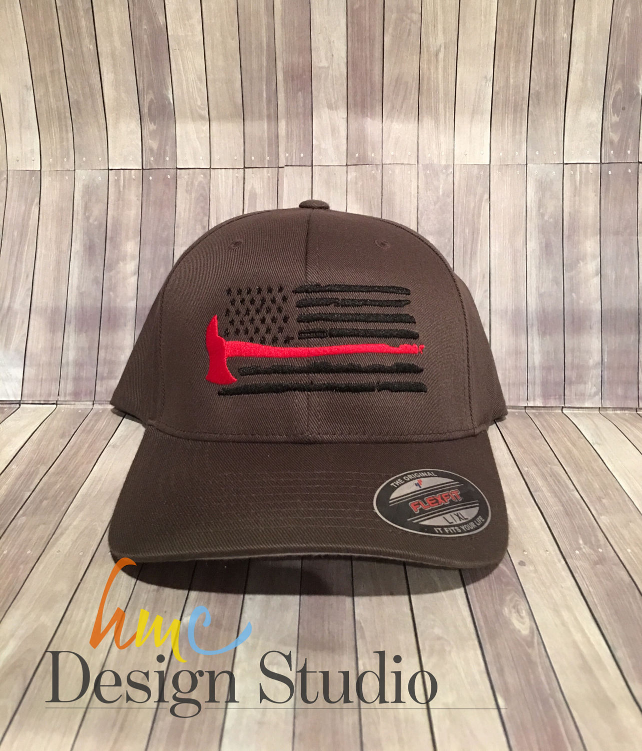 Thin Red Line / Fitted Hat / Fire Fighter Support Flag