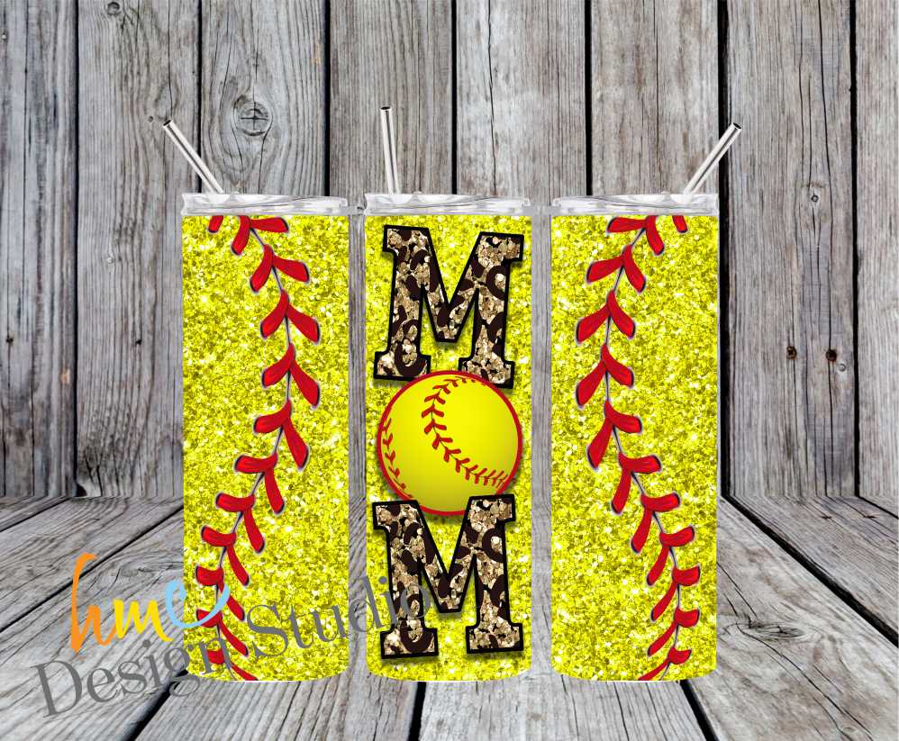 Softball Mom Tumbler, Softball Tumbler