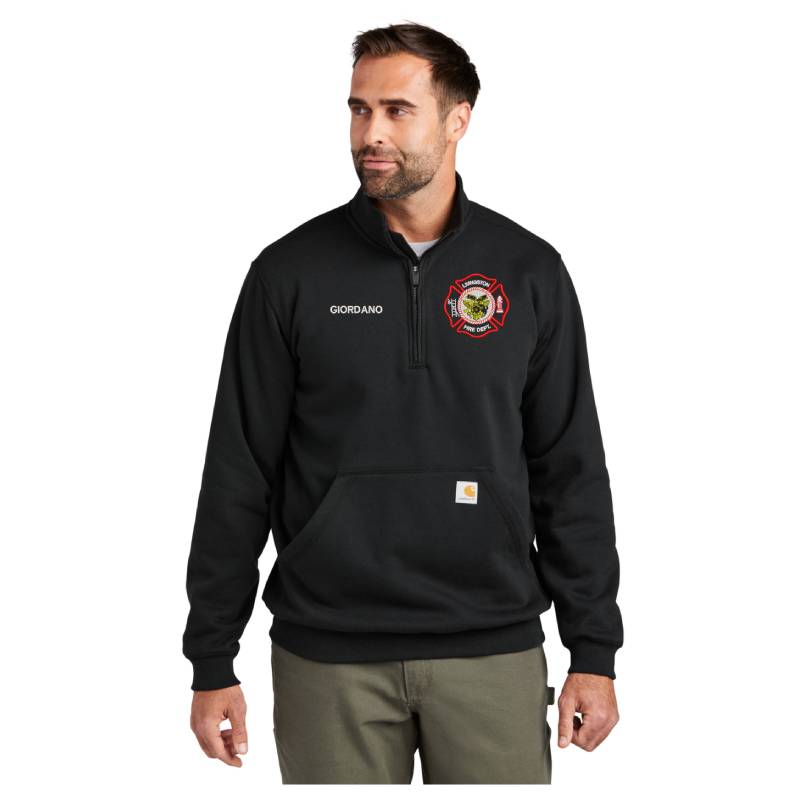 Livingston FD Carhartt Midweight 1/4 Zip Mock Neck Sweatshirt