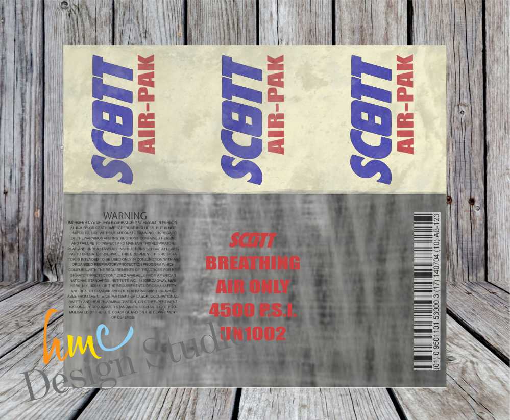 Scott Air-Pak Tumbler, SCBA Tumbler