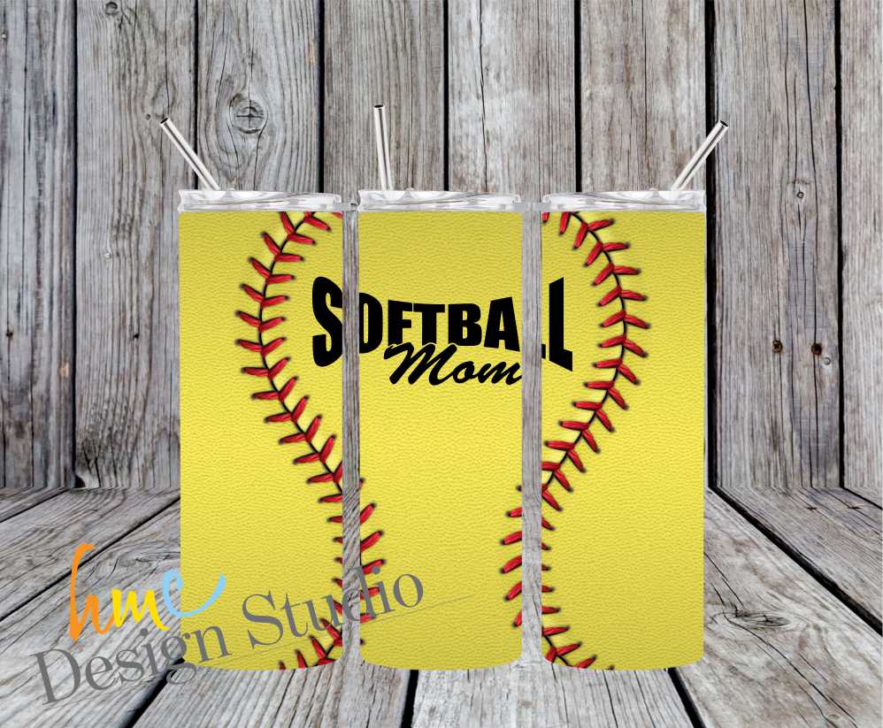 Softball Mom Tumbler, Softball Tumbler