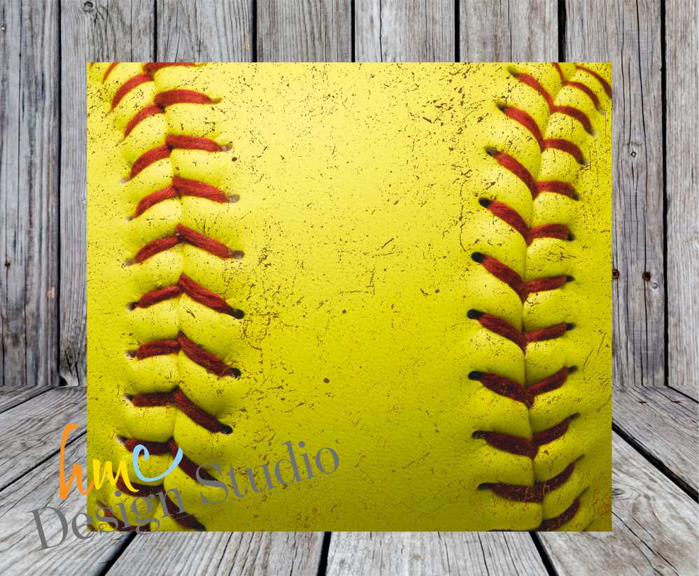 Softball Tumbler, Softballball Mom Tumbler, Distressed Softball Tumbler