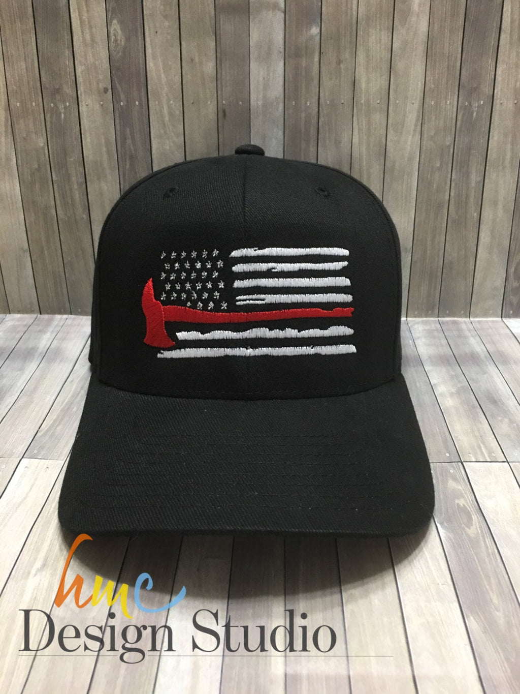 Thin Red Line / Fitted Hat / Fire Fighter Support Flag