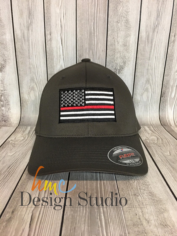 Thin Red Line American Flag Hat