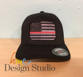 Thin Red / Blue Line Passport Shield American Flag Hat