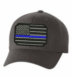 Thin Red / Blue Line Passport Shield American Flag Hat