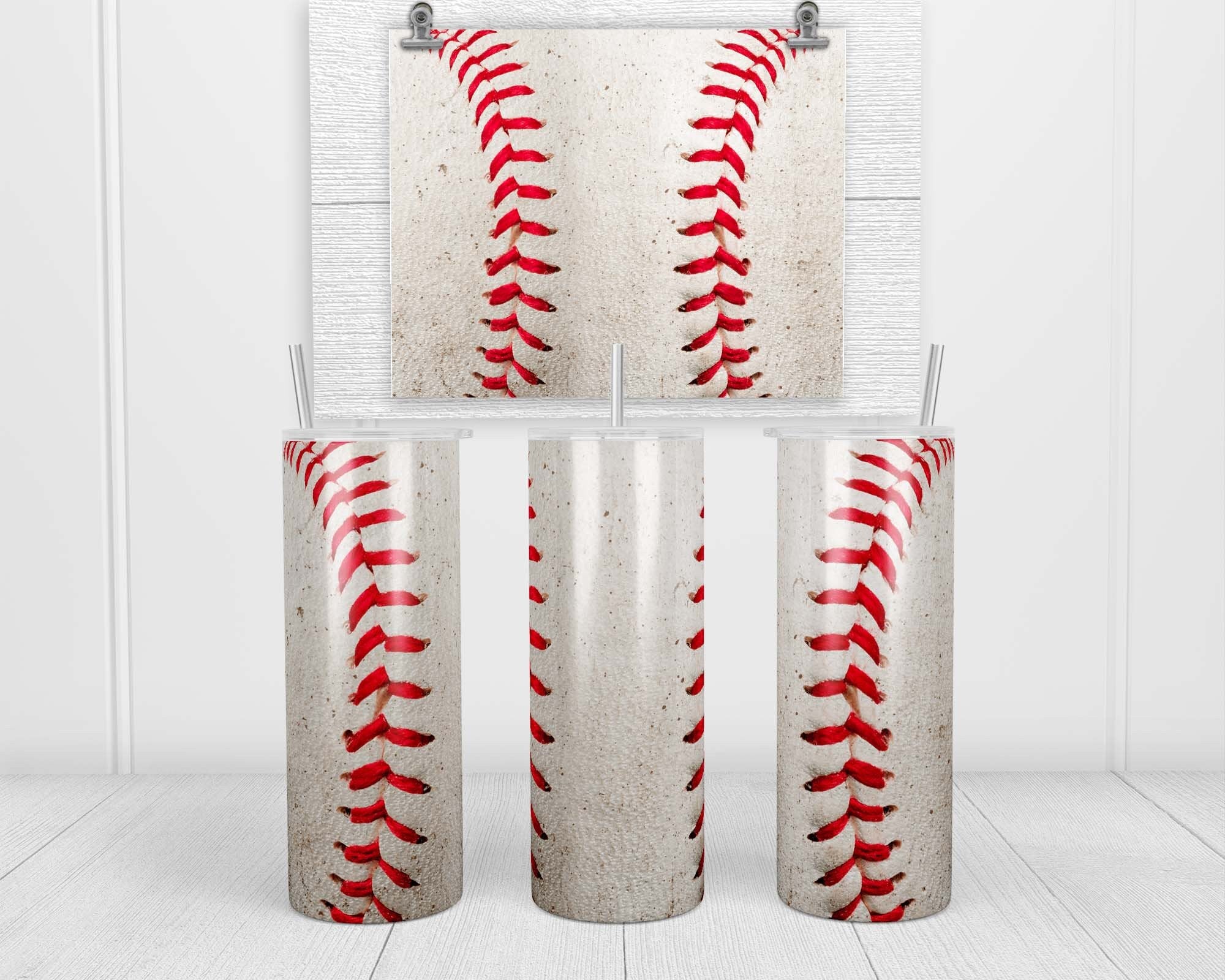 Baseball Tumbler, Baseball Mom Tumbler, Distressed Baseball Tumbler